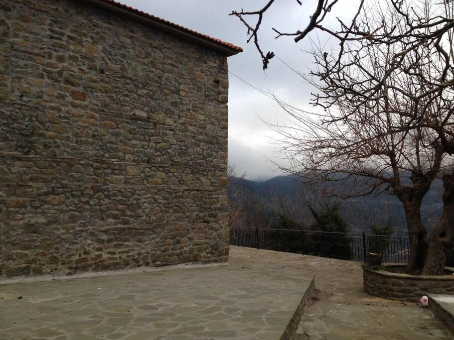 Villa Δάφνη 1933, Λιθόχτιστο Αρχοντικό Στο Βουνό Ano Chora Esterno foto